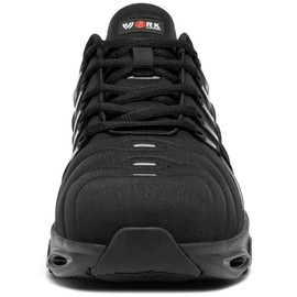 LARNMERN LARNMERN Steel Toe Cap Trainers Mens Safety Trainers Lightweight Safety Shoes Cushioning Fashion Breathable Comfortable Work Shoes (Black,9 UK)