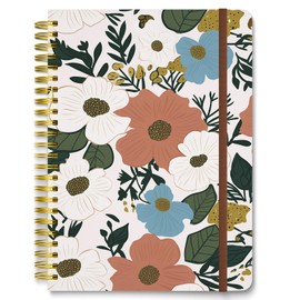 Hnogri Spiral Journal Notebook, Lined Hardcover Diary for Women, Medium 6 x 8.4 Inches, 160 Pages Thick Paper, Lined Notebooks in A5 Format for Journaling, Writing, Work, Office