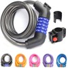 ZHEGE Wire Lock, Bicycle Key, 5-Digit Dial, Passcode, Security, Length