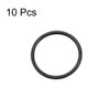 sourcing map Fluororubber O-Ring Seal Black 10 mm x 12