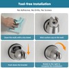 iFealClear Vacuum Suction Cup Shower Head Holder, Removable Handheld Shower
