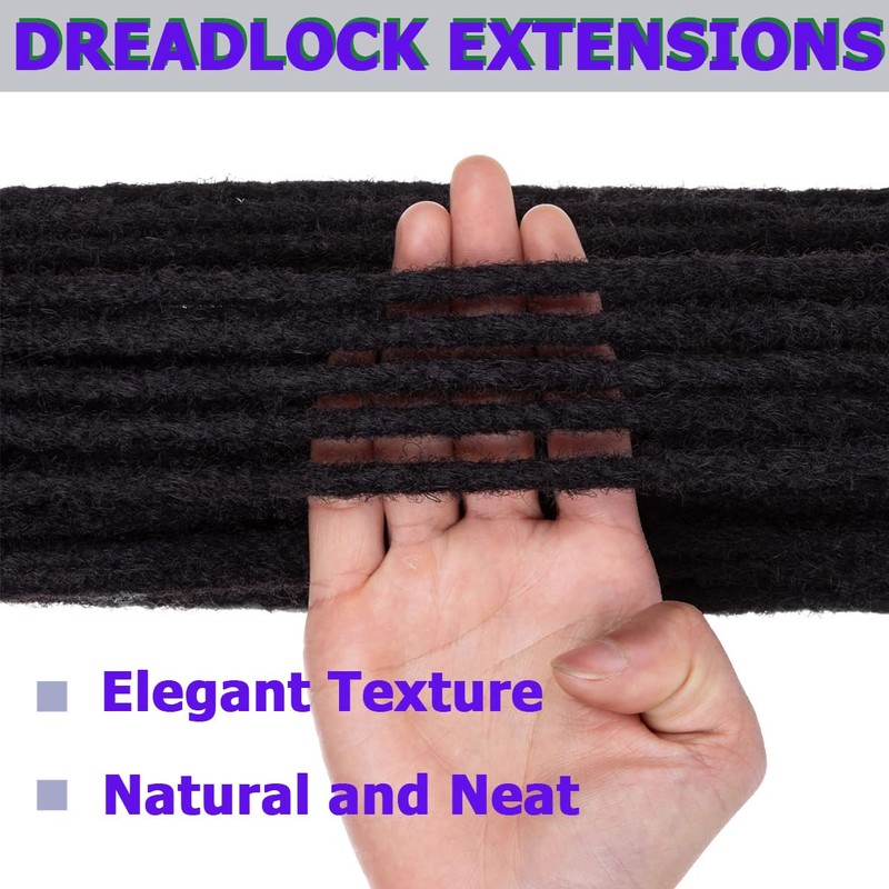 Leeven 24 Inch Ombre Dreadlock Extensions 40 Strands Hippie Single