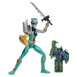 Power Rangers Dino Fury Green Ranger with Sprint Sleeves, 15 cm, Action Figure, Toy, Dino Fury Key, Chromafury Saber, Multi-Colour