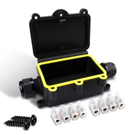 Innfeeltech LF-2068-2T Electrical Junction Box, Waterproof, Outdoor Waterproof Cable Junction Box, 2-Way for Wire Diameter 5 to 12 mm, Pack of 1