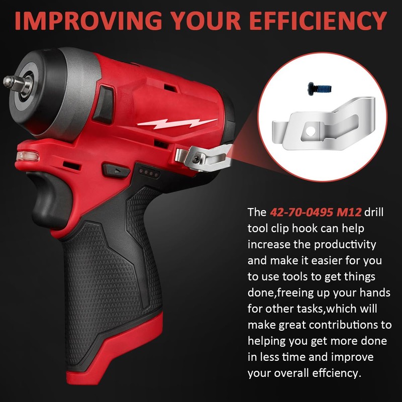 EAGLEGGO Belt Clips, 1pcs 42-70-0495 Drill Tool Clips Hook Kit