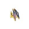 American and Navy Crossed Flags Enamel Lapel Pin 1"