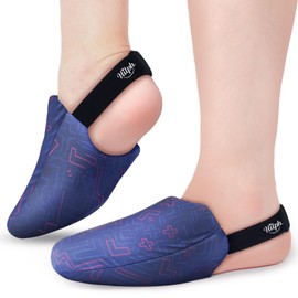 Hilph 1 Pair Foot & Toe Ice Pack Wrap for Broken Toes & Surgery Recovery, Wearable Forefoot Gel Ice Pack Cold Therapy Sock with Strap for Hammer Toe Injuries Reusable, Gout, Blue