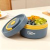 Contenedor de Almuerzo Aislado 420 ml 304 Caja Térmica Redonda