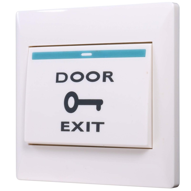 UHPPOTE Push to Exit Button Square Rocker Switch - Flush-Mounted