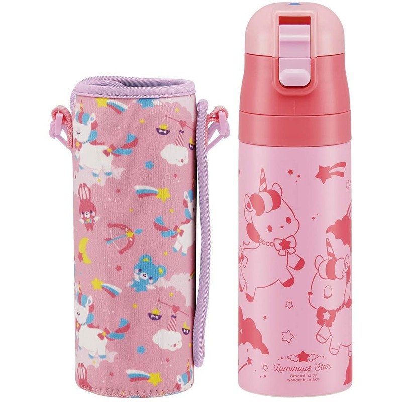 Skater KSDC4 Girls Direct Drinking Stainless Steel Water Bottle, 16.5