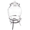 Style Setter 210388-GB Rounded Glass Beverage Dispenser, Clear, 338 Ounces