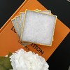 Crystal Coasters -White and Gold Agate Quartz Set of 2