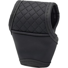 Funda de palanca de cambios de coche, de piel sintética, antideslizante, ergonómico, para la mayoría de los modelos de vehículos (color negro)