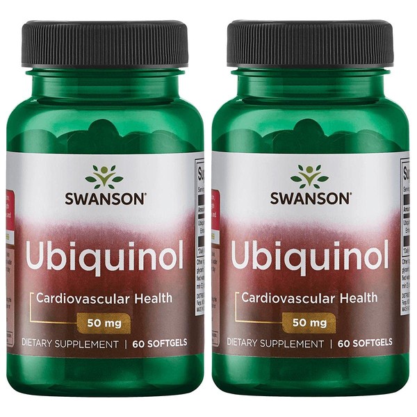Swanson Ubiquinol 50 mg 60 Sgels 2 Pack