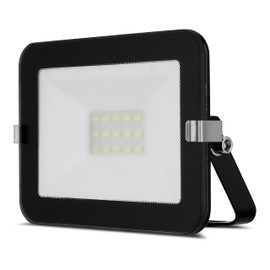 REV MIRANO LED Spotlight for Outdoor Use - IP65, LED Lamp 10 W, 900 lm, 6500 K - Ideal for Yard Driveways, Garages & House Entrances - Black