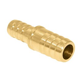 Beduan Brass Hose Barb Reducer, 1/2" to 3/8" Barb Hose ID, Reducing Barb Brabed Fitting Splicer Mender Union Air Water Fuel