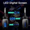 XIAOKOA UHF Wireless Transmitter Receiver, 164Feet Range with HD LED