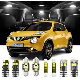 AENVTOL 6 Pieces Interior LED Lights Replacement for Nissan Juke F15 2011-2017 White LED Interior Bulb with Install Tool