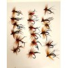 18 Piece Hopper Daddy long legs Trout Flies on a