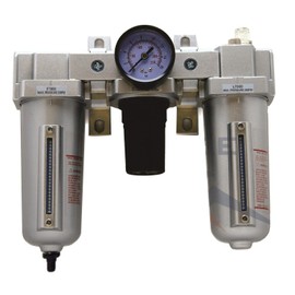 3/4" COMBO PARTICULATE FILTER MOISTURE TRAP LUBRICATOR REGULATOR & AUTO DRAIN