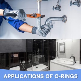 GLOKUUCA O-Rings - 30Pcs Silicone Seal Gasket - White, 9mm OD 6mm ID 1.5mm Width - Fits Compressor Valves Pipe Repair