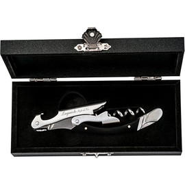 Laguiole Style de Vie Korkenzieher, Flaschenöffner mit Folienschneider, Ebenholz