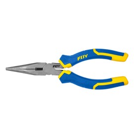 Foy PE8PL Pinza para electricista con mango bimaterial de 8" punta larga