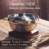 6 Pack 304 Stainless Steel Bowls for Kids and Adults,