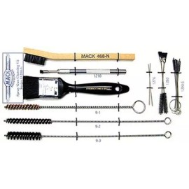 Mack 1200-K 15 Piece Spray Gun Cleaning Kit - Nylon, Horsehair, Brass Brushes