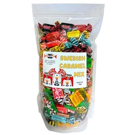Swedish Caramel Candy, Individualy wrapped 2 Pound Bag (sku mxcaramel-bg4)
