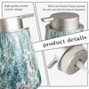Enra Ceramic Hand Soap Dispenser,12 oz Blue Lotion Dispenser Bathroom