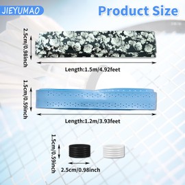 12Pcs Tennis Racket Grip Tape, Multicolor Pickleball Paddle Grip Tape with Racket Grip Bands, Anti-Slip Tennis Overgrip Grip Tape Badminton Racket Grip Tape for Sports Activities