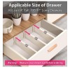 RealPlus 4pcs 4in High Adjustable Drawer Dividers Organizer Separators Plastic