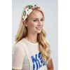 Gmmidea Floral Knotted Headbands for Women Girls Spring Summer Pearl