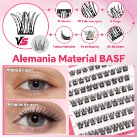 Gorgeous Olivia 88 Piezas Pestañas Postizas Kit Completo Rosa Chicle Moonstone