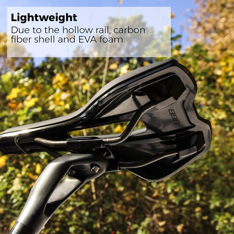 BBB Echelon bsd-141 MTB Bicycle Road Saddle, Unisex Adult, Black,