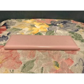 Wenczel Vintage Pink Ceramic Bullnose Tile 6 x 2 in Wenczel  Color 218