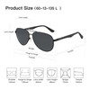 ZENOTTIC Sunglasses Men Women Polarised Retro Aviator Glasses Carbon Fibre