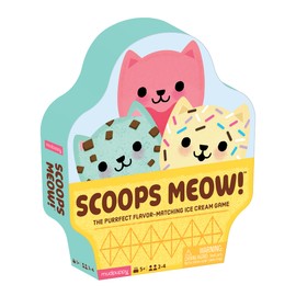 Mudpuppy Scoops Meow! Game from, Fast Paced Memory Matching Game, Easy to Play, Teaches Color Matching and Pattern Recognition, Ideal for 2-4 Players, for Kids 5+, Instructions Included