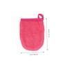 Outanaya 4Pcs Makeup Remover Gloves Portable Facial Cleansing Mitts for