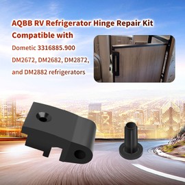AQBB RV Refrigerator Hinge Repair Kit Compatible with Dometic 3316885.900 DM2672, DM2682, DM2872, and DM2882 refrigerators