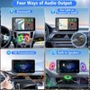 Hieha 2025 Upgraded Wireless Carplay Stereo with Suction Mount, Rear