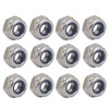 sourcing map Left Hand Locking Nuts 304 Stainless Steel Metric