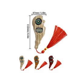 Hitopin 3 Pieces Digital Beads Counter, Buddha Beads Counter, Digital Finger Counter, Prayer Beads Counter, Digital-Tasbih Counter with Compass and Light, for Meditation, Relaxation, Muslim Prayer