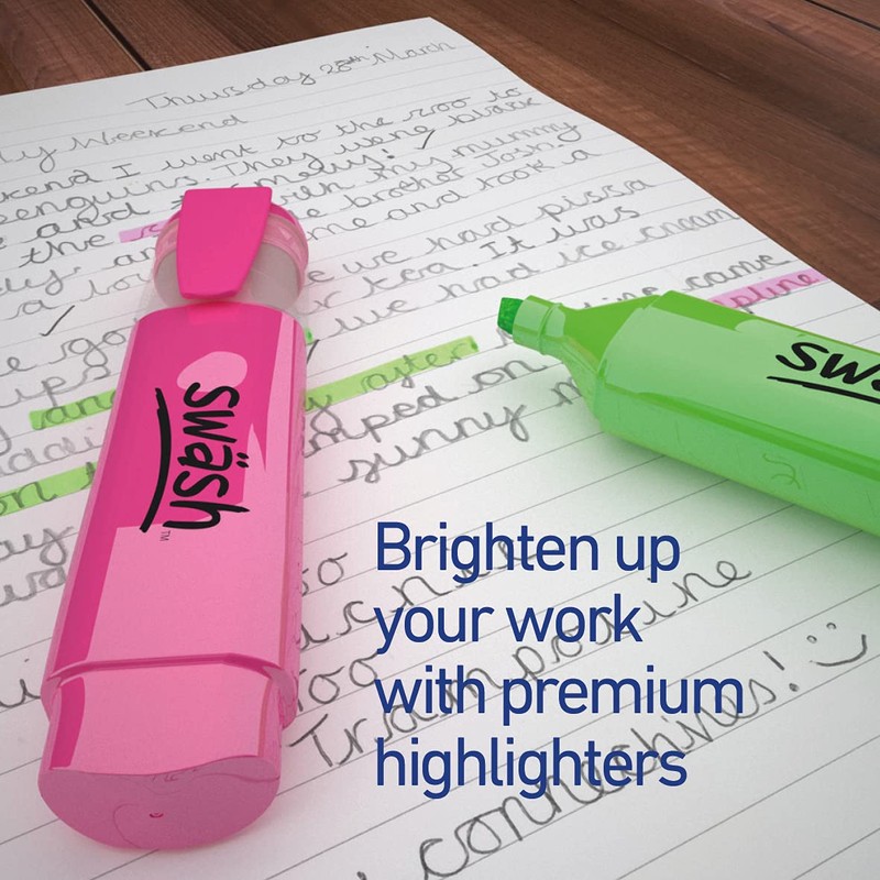 Swash Assorted Premium Highlighters 10-Pieces