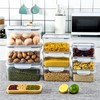 3pcs Drain Storage Basket Box Transparent Leakproof Food Storage Containers