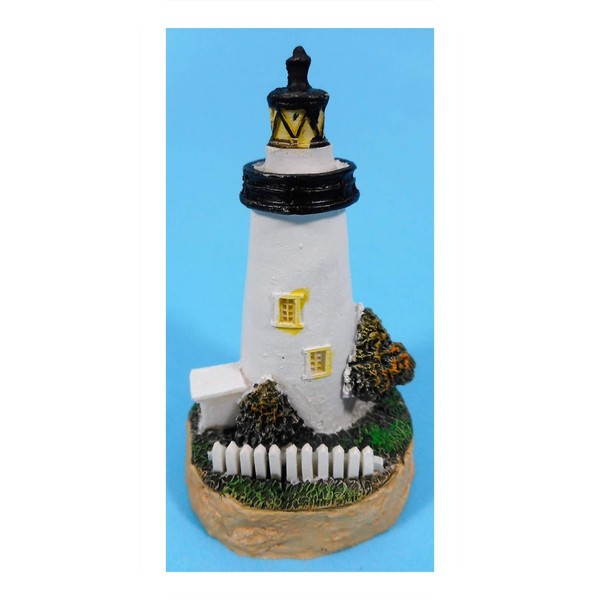 N / A White Lighthouse with House 8 x 5