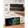 LIORQUE Bedside Alarm Clock, Digital Alarm Clock with Large LED