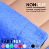 FH Group Front Set Faux Rabbit Fur Car Seat Covers,