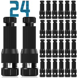 Fntek 24 Pack Low Voltage Landscape Light Wire Connector Outdoor 14-20 Gauge Cable Connectors for Landscape Path Lights Work with Malibu Paradise Moonrays and More